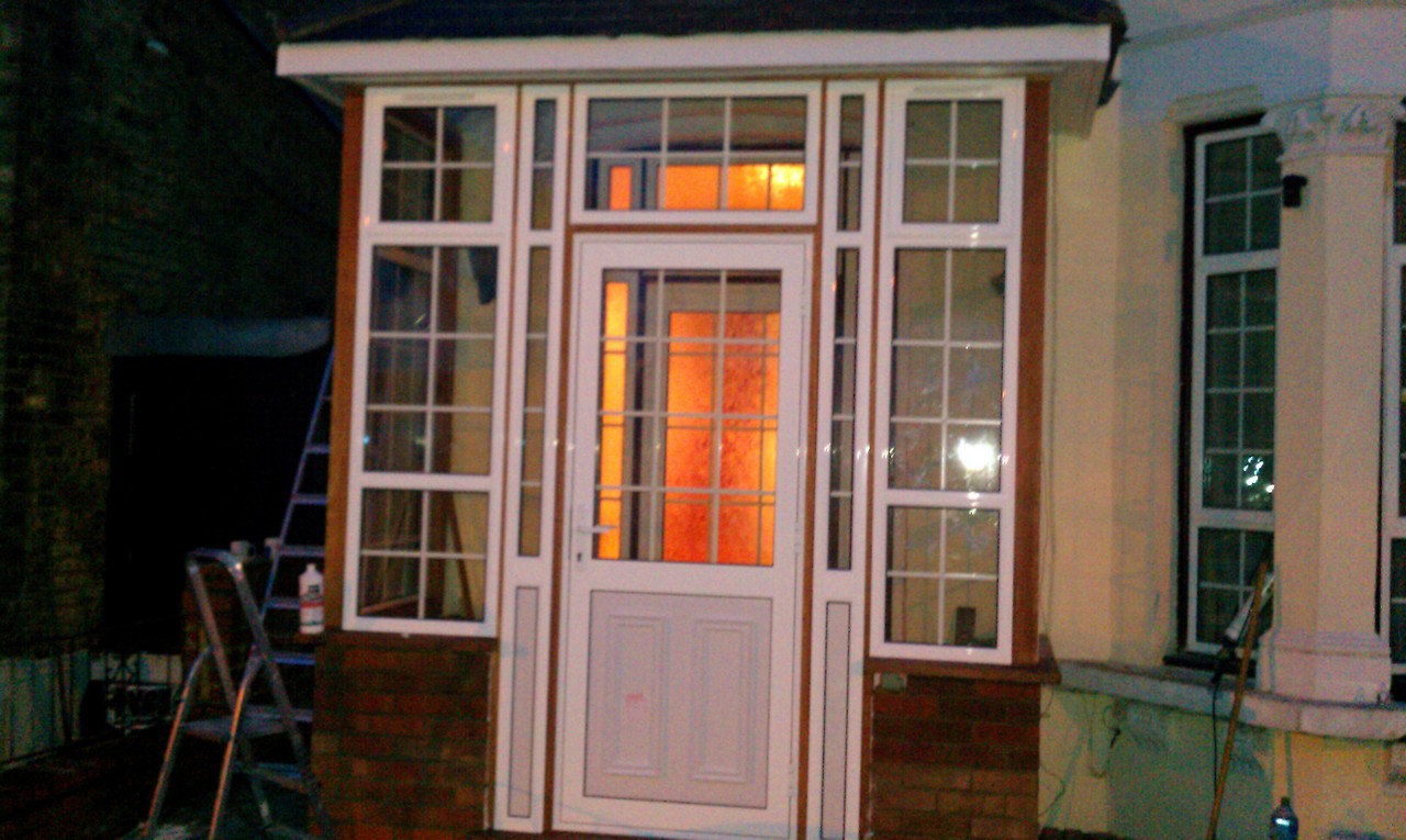 uPVC porch with Georgian bar glazing installed in Bicester
